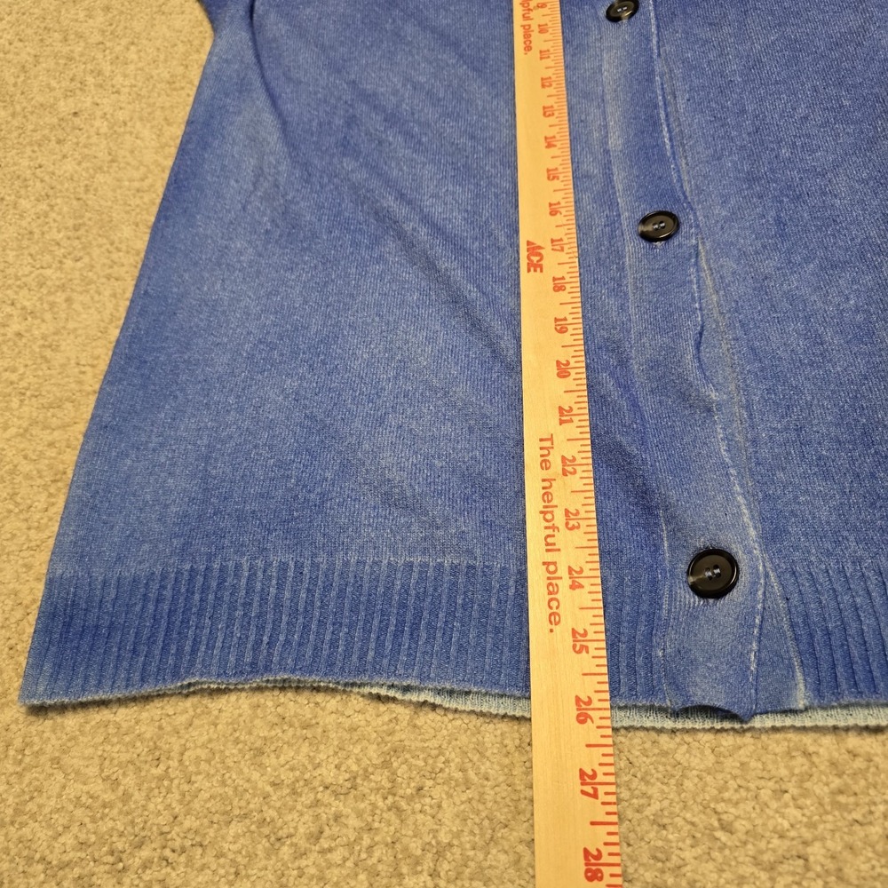 Gran Sasso Italy 100% Cashmere Twinset Cardigan & Sweater Blue Women's Size 46 - Picture 16 of 16